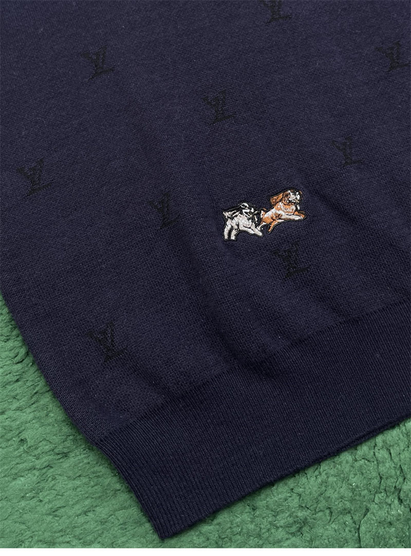 루이비통 LV 블라종 롱 슬리브드 크루넥 - 상세 이미지