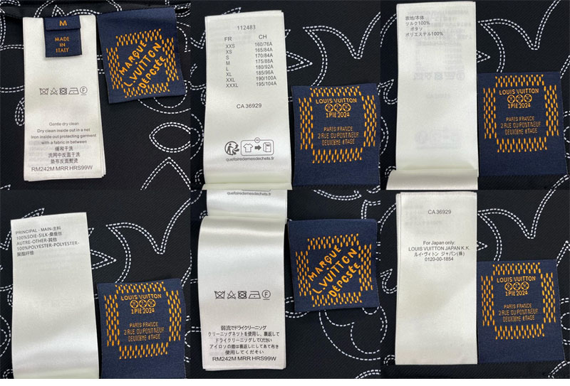 루이비통 LV 아라베스크 프린티드 숏 슬리브드 실크 셔츠 (레어) - 상세 이미지