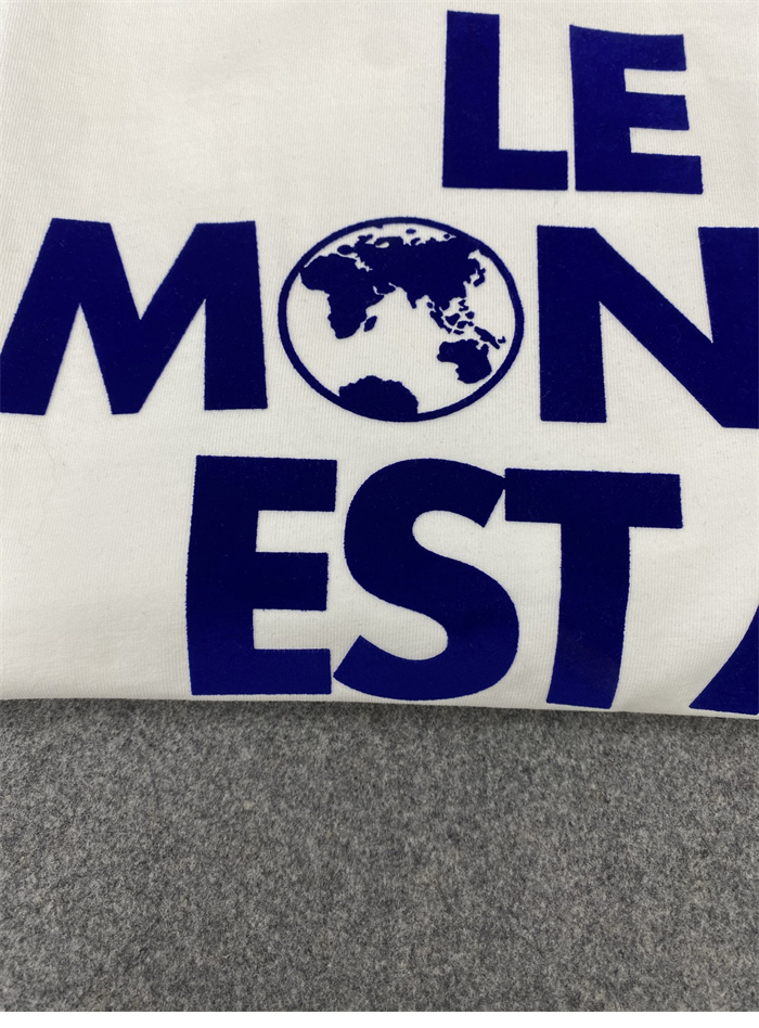 루이비통 Le Monde Est À Vous 그래픽 반팔 티셔츠（TJ공장） - 상세 이미지