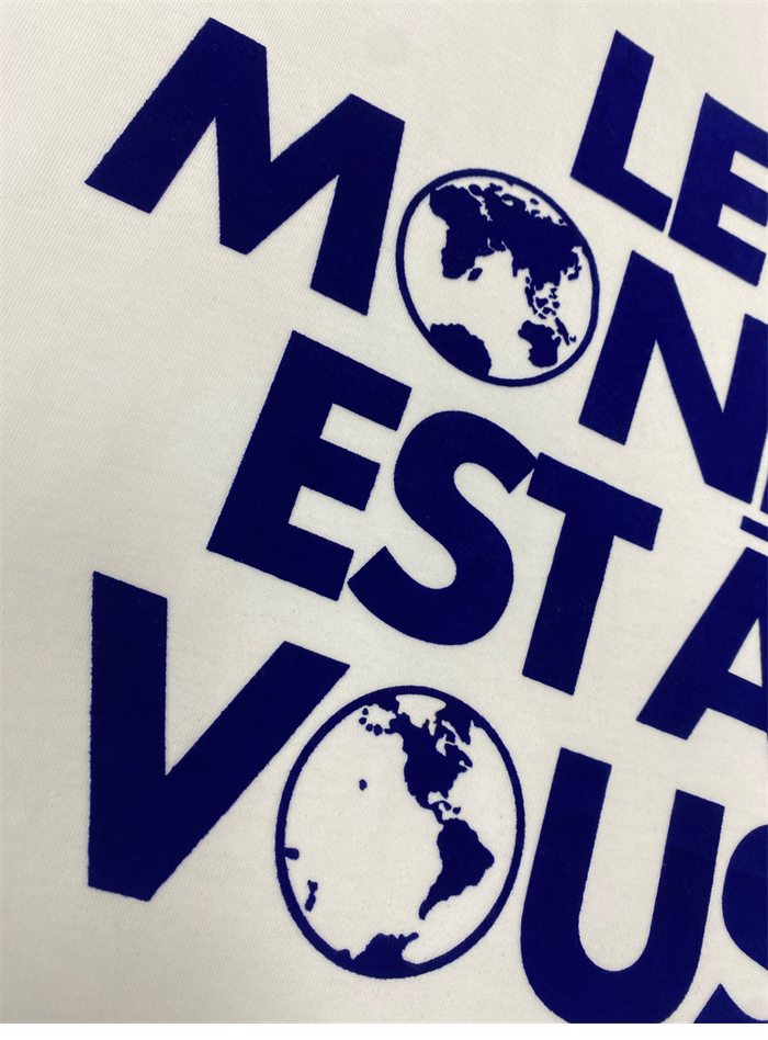 루이비통 Le Monde Est À Vous 그래픽 반팔 티셔츠（TJ공장） - 상세 이미지