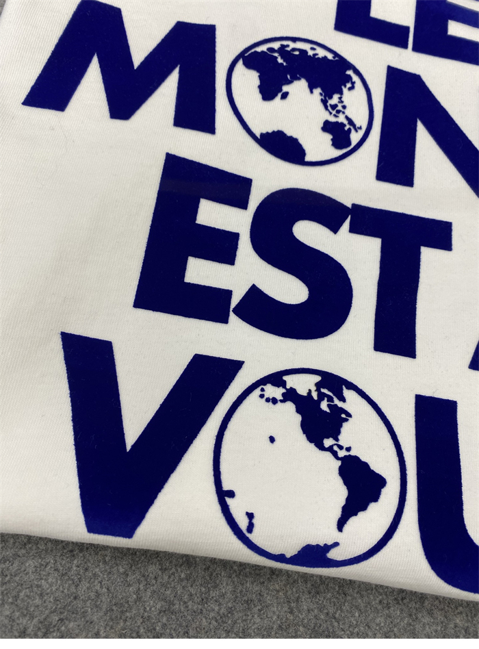 루이비통 Le Monde Est À Vous 그래픽 반팔 티셔츠（TJ공장） - 상세 이미지