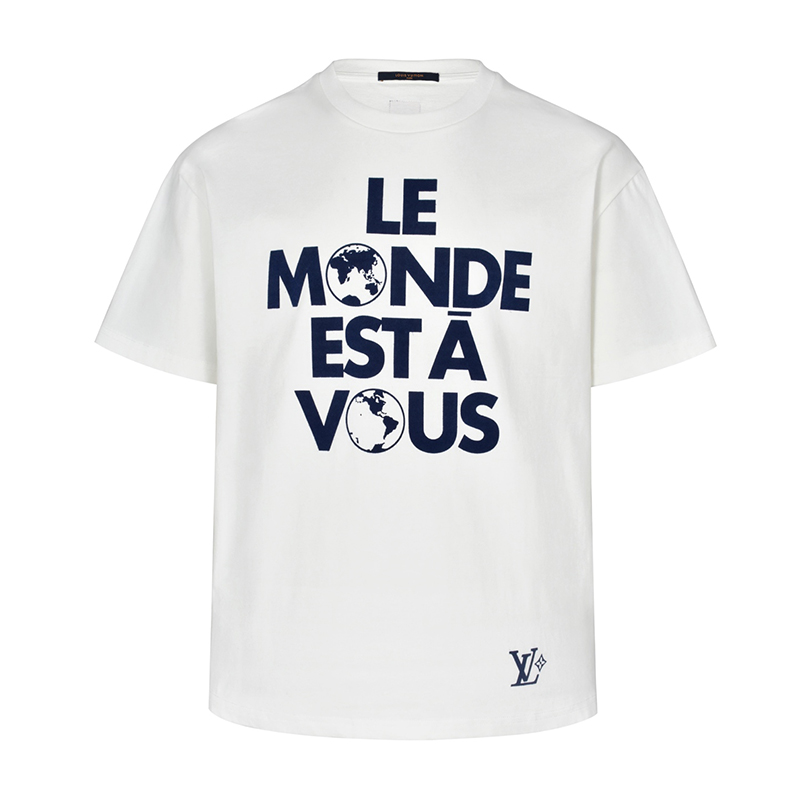 루이비통 Le Monde Est À Vous 그래픽 반팔 티셔츠