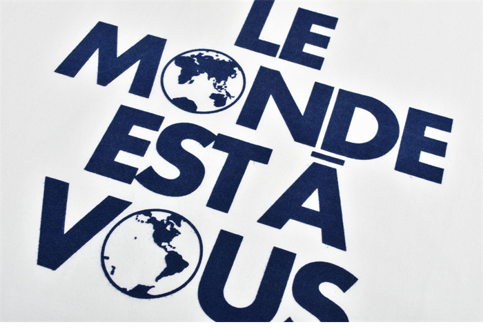 루이비통 Le Monde Est À Vous 그래픽 반팔 티셔츠 (세븐) - 상세 이미지