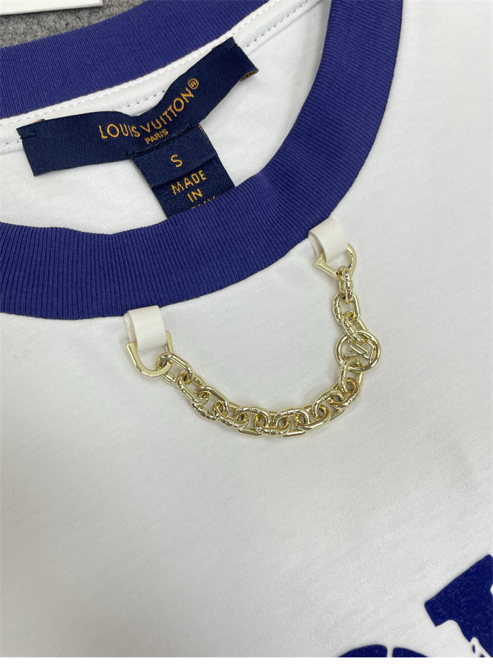 루이비통 Louis 4 Vuitton 크루넥 체인 반팔 티셔츠 (터보) - 상세 이미지
