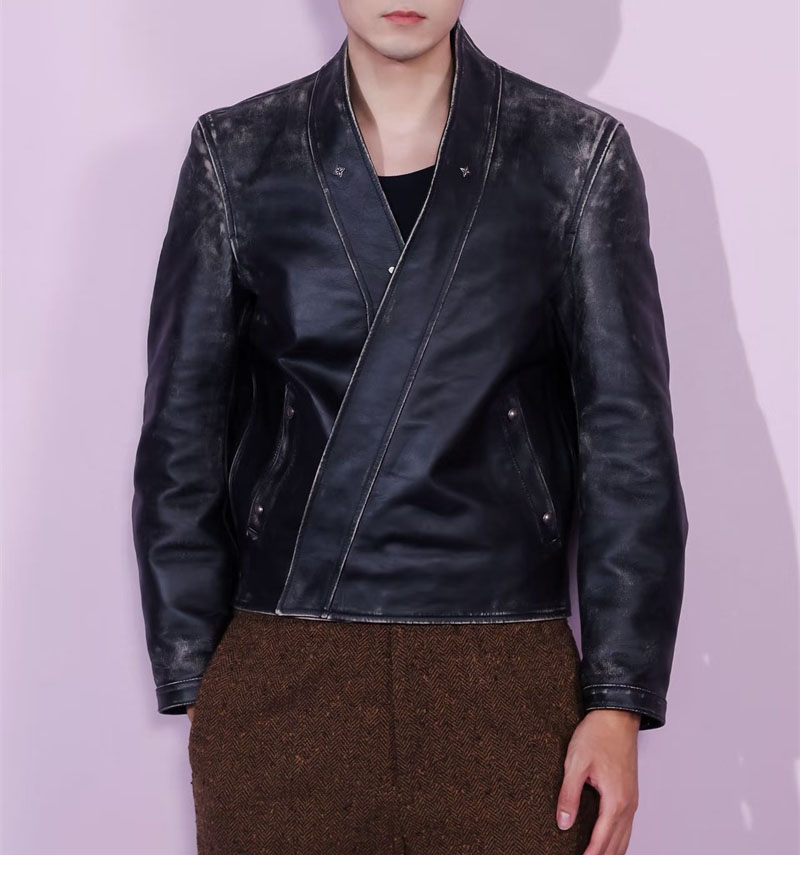 루이비통 x 니고 레더 가라테 기모노 자켓 （세븐） - 상세 이미지