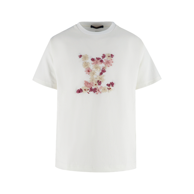 Louis Vuitton 루이비통 x 니고 벚나무 LV 블라썸 엠브로이더드 티셔츠 레플리카 1번 이미지 - 의류 | 세미샵 레플리카 사이트