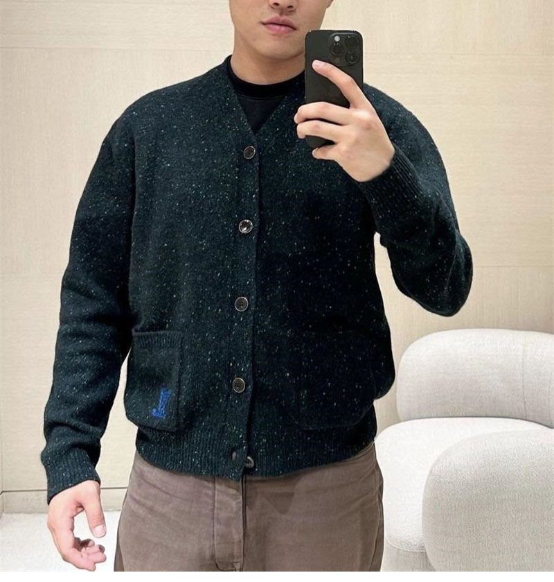 루이비통 x 니고 포켓 LV 캐시미어 가디건（세븐） - 상세 이미지