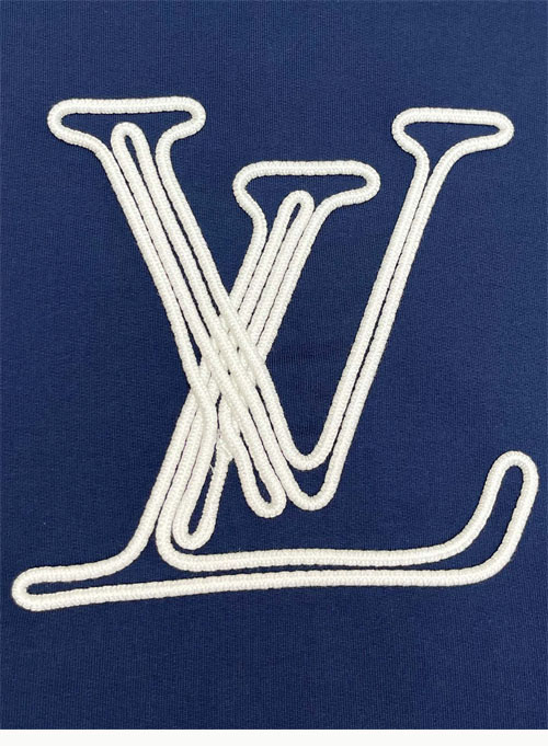 루이비통 그래픽 LV 노티컬 로프 시그니처 코튼 저지 후드 - 상세 이미지
