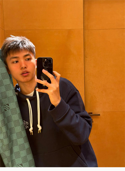 루이비통 그래픽 LV 노티컬 로프 시그니처 코튼 저지 후드 - 상세 이미지
