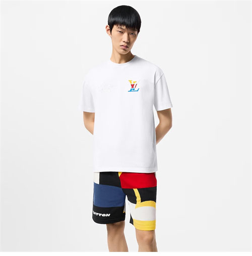 루이비통 그래픽 LV 아메리카 컵 티셔츠 - 상세 이미지