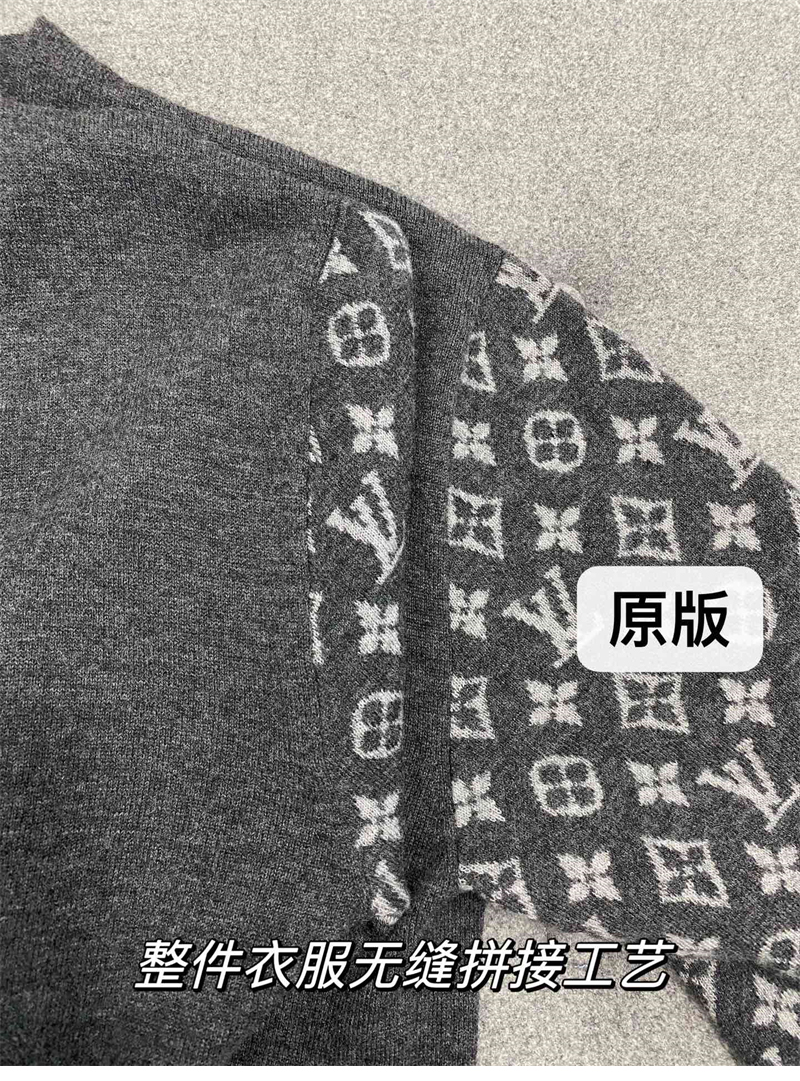 루이비통 모노그램 믹스 캐시미어 V넥 가디건（터보） - 상세 이미지