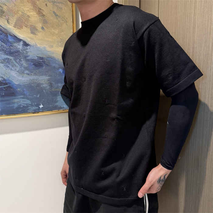 루이비통 스몰 LV 엠브로이더드 크루넥（세븐） - 상세 이미지