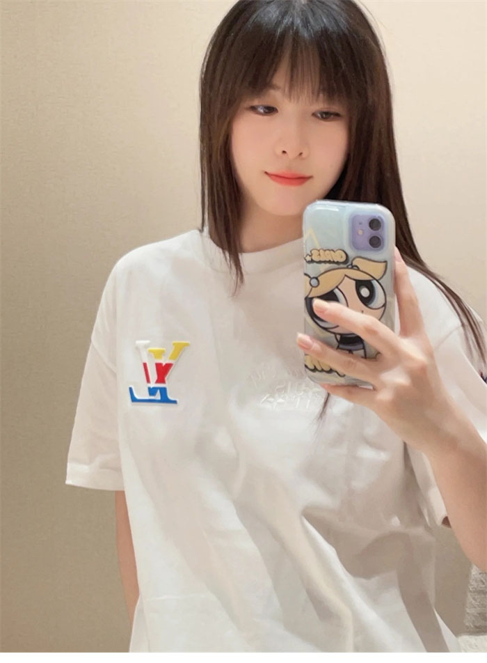 루이비통 아메리카 컵 그래픽 LV 반팔 티셔츠 - 상세 이미지