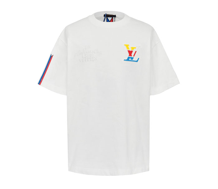 루이비통 아메리카 컵 그래픽 LV 반팔 티셔츠 - 상세 이미지