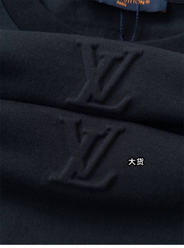 루이비통 엠보스드 LV 반팔 티셔츠 - 상세 이미지