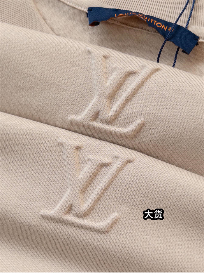 루이비통 엠보스드 LV 반팔 티셔츠 - 상세 이미지