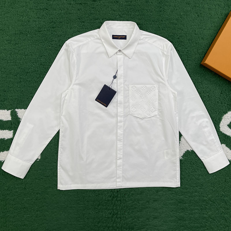 루이비통 루이비통 엠보스드 포켓 롱 슬리브드 셔츠 레플리카 6번 이미지 - 의류 | 세미샵 레플리카 사이트