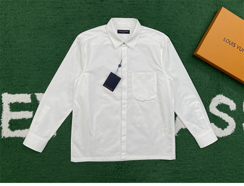 루이비통 루이비통 엠보스드 포켓 롱 슬리브드 셔츠 레플리카 9번 이미지 - 의류 | 세미샵 레플리카 사이트