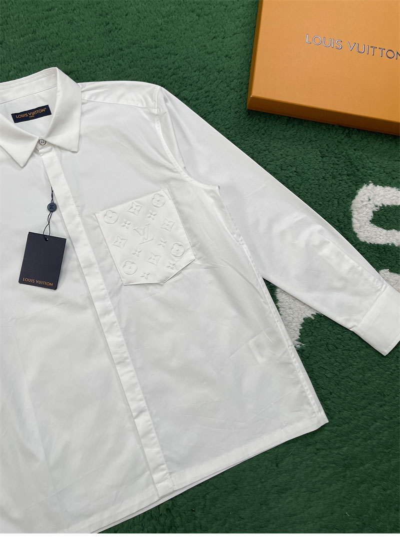 루이비통 루이비통 엠보스드 포켓 롱 슬리브드 셔츠 레플리카 1번 이미지 - 의류 | 세미샵 레플리카 사이트