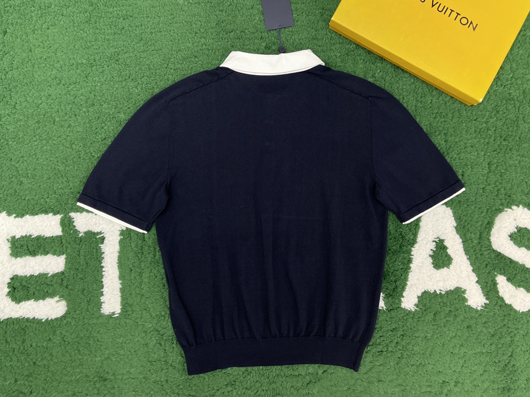 Louis Vuitton 루이비통 엠브로이더드 코튼 블렌드 폴로 반팔 티셔츠 “2COLOR” 레플리카 9번 이미지 - 의류 | 세미샵 레플리카 사이트
