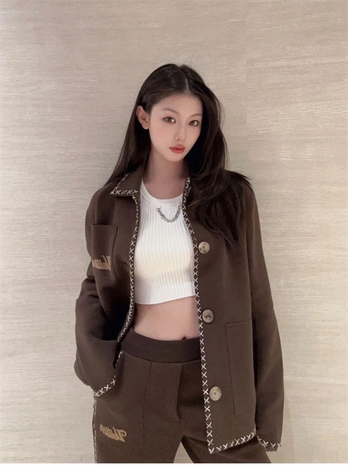 루이비통 엠브로이더드 코튼 워크웨어 자켓 - 상세 이미지