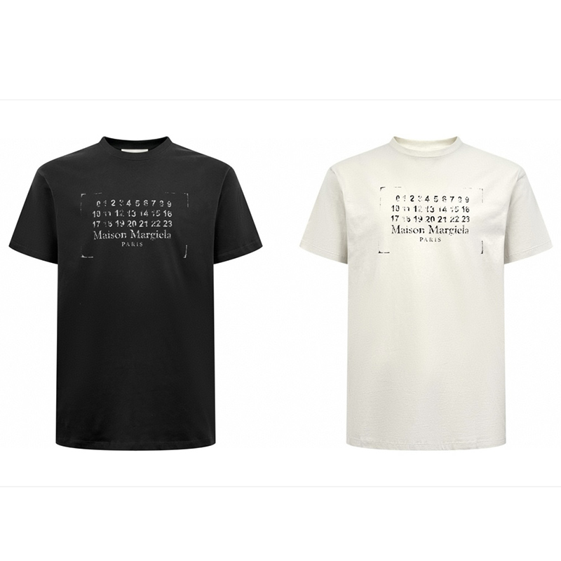메종마르지엘라 메종 마르지엘라 스탬프 로고 코튼 티셔츠 레플리카 2번 이미지 - 의류 | 세미샵 레플리카 사이트