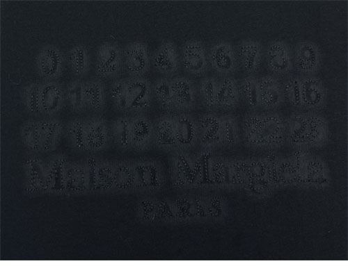 메종마르지엘라 MM6 Logo 자수 반팔 티셔츠 （레어） - 상세 이미지