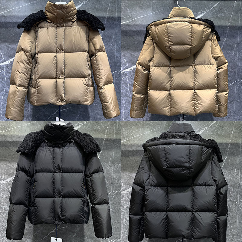 Moncler 몽클레어 Castelnou 카스텔노우 스퀘어 퀼팅 후드 숏 다운 패딩 자켓 레플리카 1번 이미지 - 의류 | 세미샵 레플리카 사이트