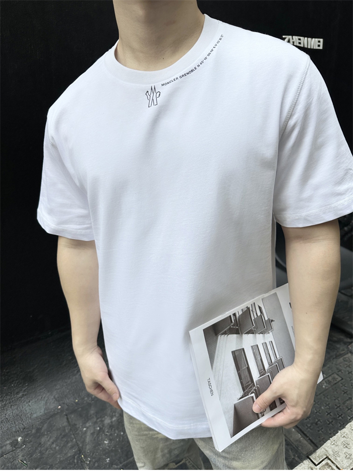 몽클레어 그레노블 로고 반팔 티셔츠 (세븐) - 상세 이미지