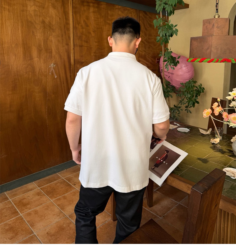 몽클레어 몽클레어 모노그램 코튼 피케 폴로 셔츠 레플리카 4번 이미지 - 의류 | 세미샵 레플리카 사이트