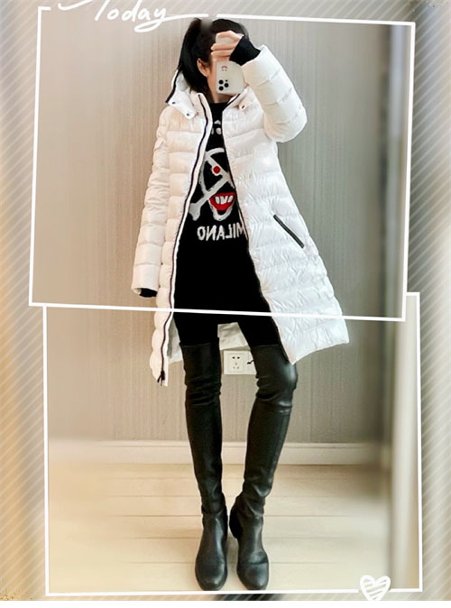 몽클레어 모카 Moka 다운 롱 패딩 자켓 - 상세 이미지