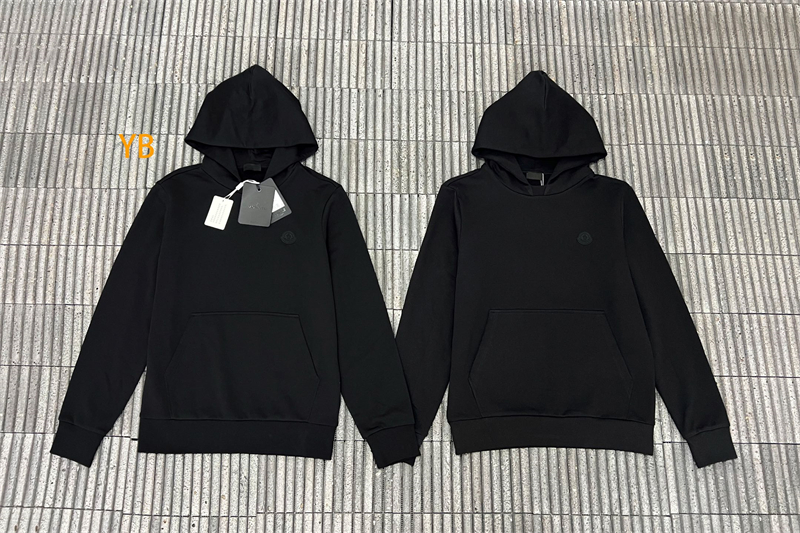 몽클레어 몽클레어 블랙 로고 패치 코튼 후디 （세븐） 레플리카 17번 이미지 - 의류 | 세미샵 레플리카 사이트