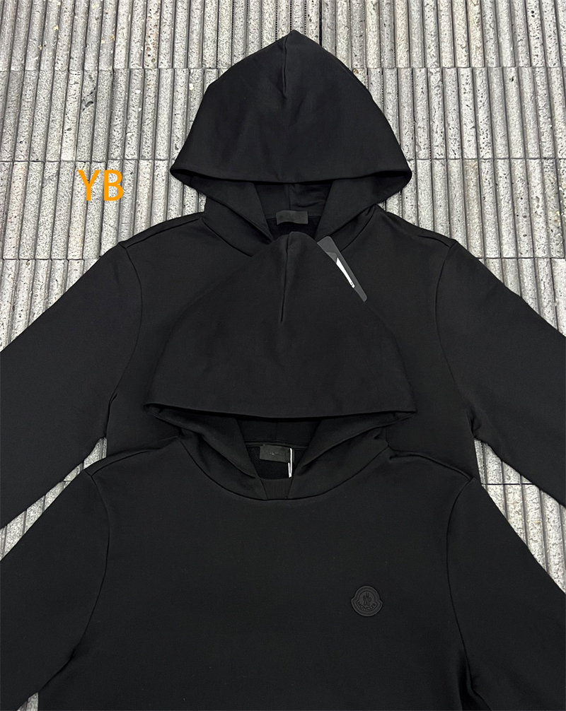 몽클레어 몽클레어 블랙 로고 패치 코튼 후디 （세븐） 레플리카 24번 이미지 - 의류 | 세미샵 레플리카 사이트