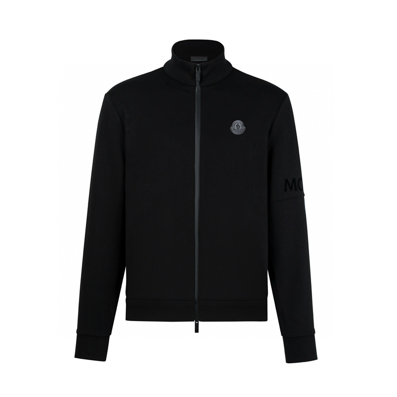 Moncler 몽클레어 블랙 와펜 아플리케 집업 자켓 레플리카 1번 이미지 - 의류 | 세미샵 레플리카 사이트