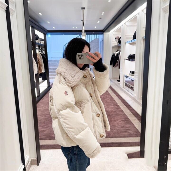 몽클레어 칼레우 Caleu 그레노블 코듀로이 숏 다운 자켓 - 상세 이미지