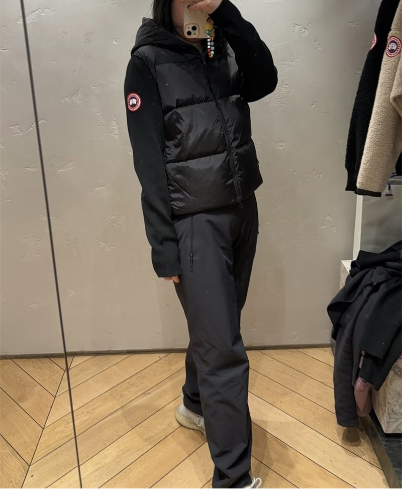 캐나다구스 캐나다구스 하이브리드 퀼티드 니트 후드 자켓 화이트 레플리카 1번 이미지 - 의류 | 세미샵 레플리카 사이트