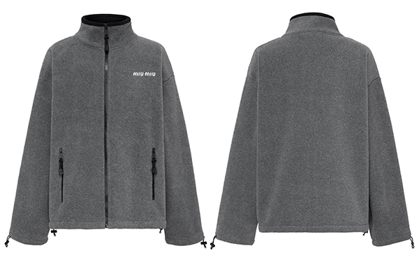 Miu Miu 미우미우 24FW 플리스 집업 자켓 그레이 레플리카 6번 이미지 - 의류 | 세미샵 레플리카 사이트