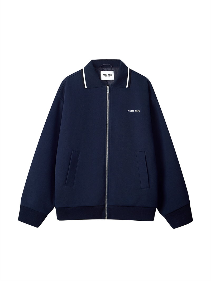 미우미우 미우미우 본디드 피케 테크니컬 저지 블루종 자켓 레플리카 15번 이미지 - 의류 | 세미샵 레플리카 사이트