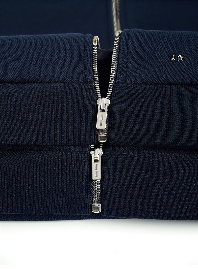 미우미우 미우미우 본디드 피케 테크니컬 저지 블루종 자켓 레플리카 9번 이미지 - 의류 | 세미샵 레플리카 사이트