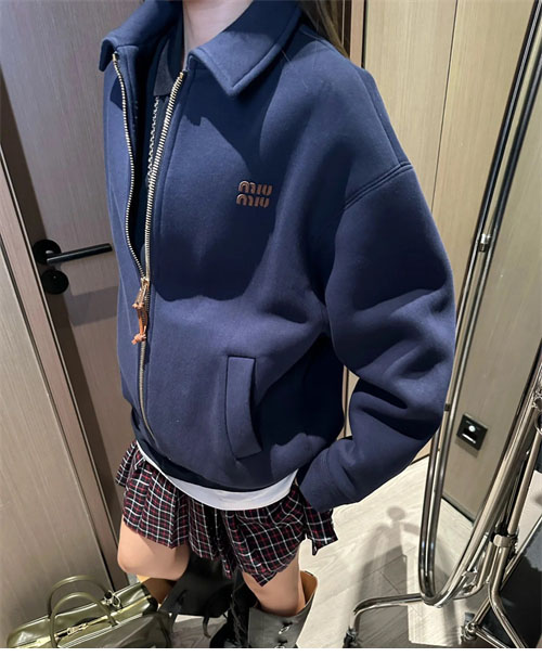 Miu Miu 미우미우 파나마 코튼 봄버 자켓 레플리카 3번 이미지 - 의류 | 세미샵 레플리카 사이트