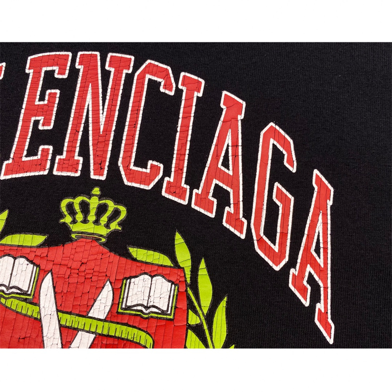 발렌시아가 발렌시아가 1917 컬리지 프린트 반팔 티셔츠 레플리카 5번 이미지 - 의류 | 세미샵 레플리카 사이트