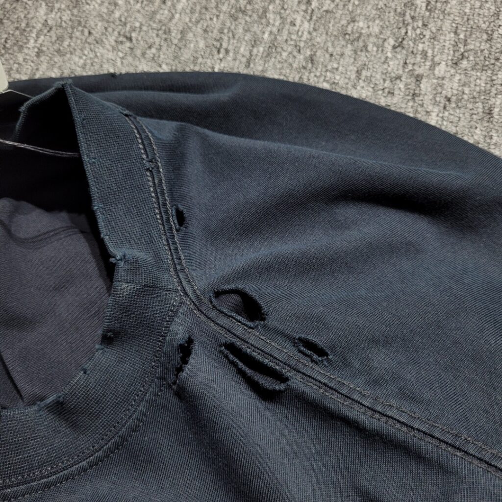 발렌시아가 22SS MAISON 로고 반팔 티셔츠 블랙 - 상세 이미지