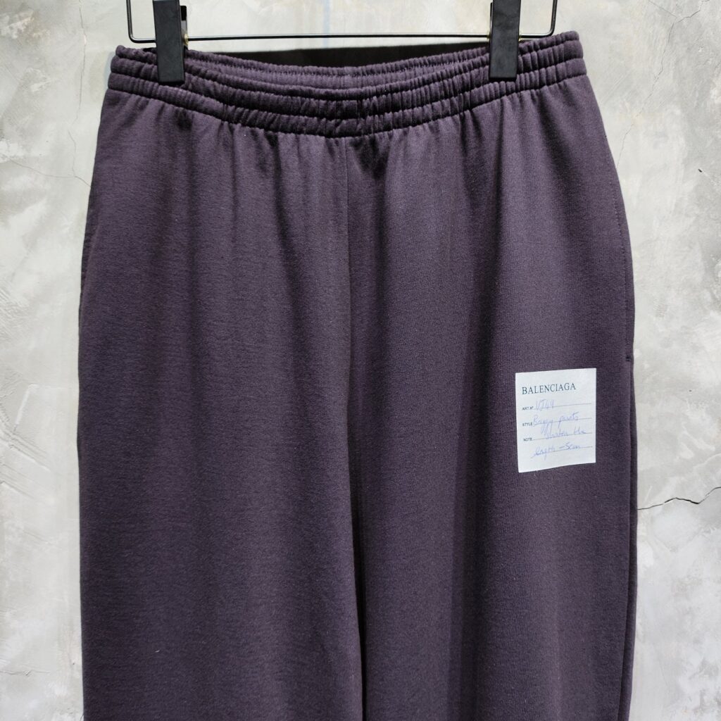 발렌시아가 24SS 배기 스웻팬츠 블랙 - 상세 이미지