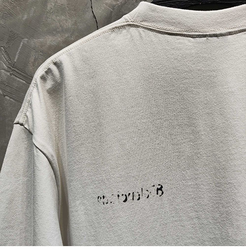 발렌시아가 BB 오버사이즈 프린트 반팔 티셔츠 - 상세 이미지