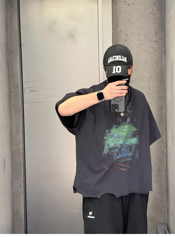발렌시아가 DIY 임프린트 티셔츠 (레어) - 상세 이미지