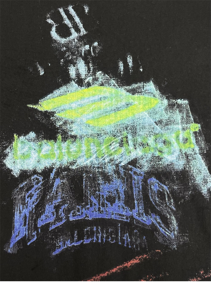 발렌시아가 DIY 임프린트 티셔츠 (레어) - 상세 이미지