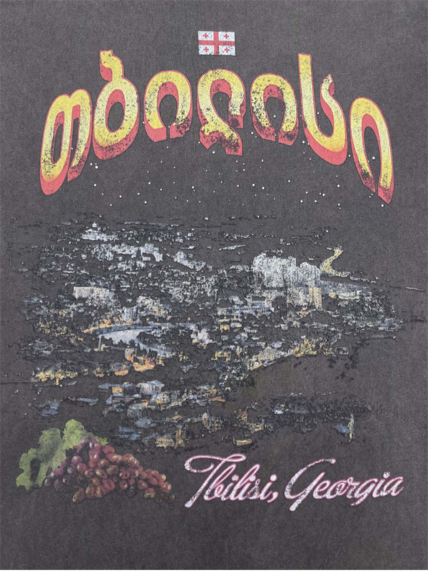 발렌시아가 Tbilisi 오버사이즈 반팔 티셔츠（레어） - 상세 이미지