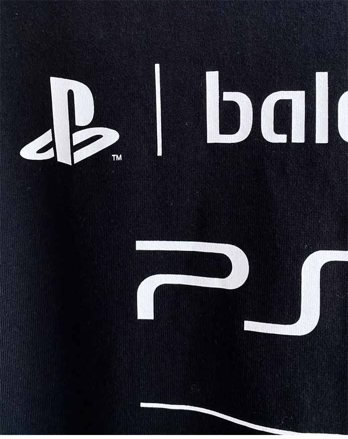 발렌시아가 x 소니 PS5 반팔 티셔츠 - 상세 이미지