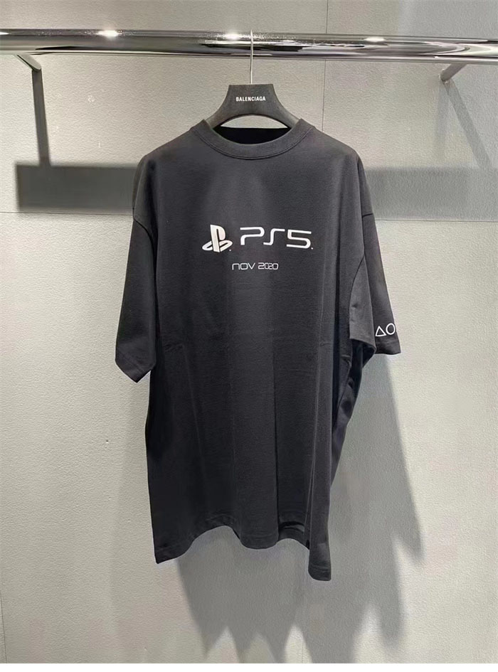 발렌시아가 x 소니 PS5 반팔 티셔츠 - 상세 이미지