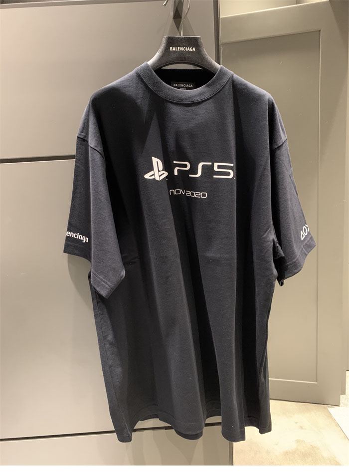 발렌시아가 x 소니 PS5 반팔 티셔츠 - 상세 이미지